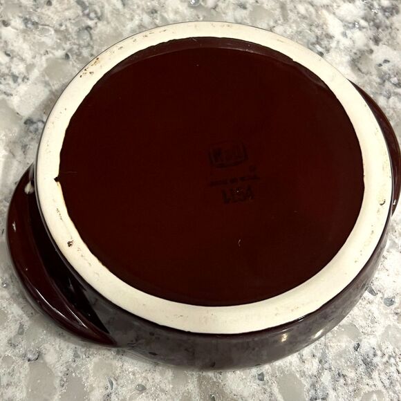 Escargot Ceramic Dish Bakeware Hall Oven Set (4) - Six Snails Per Tray MCM #1154 - Picture 7 of 9